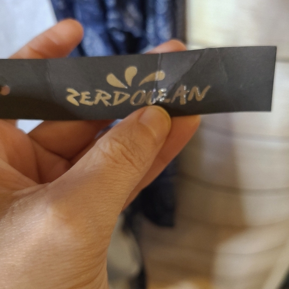 Zerdocean Blue Printed Long Cardigan, Size 4X - Picture 5 of 6